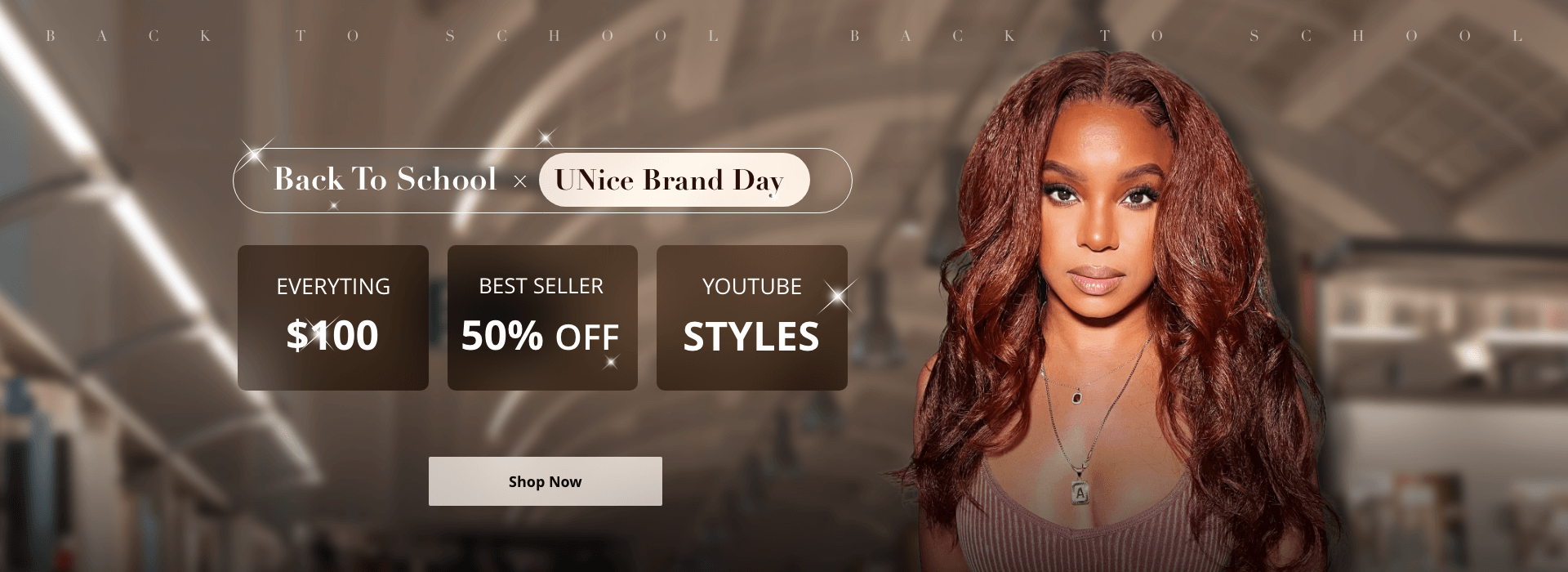 UNice Hair Aug Brand Day Sale