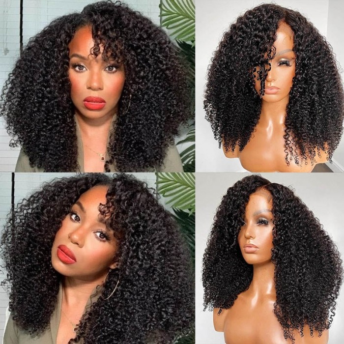 Natural Afro Kinky Curly Glueless 5x5 HD Lace Wig Exclusive Sale Best Choose On Summer