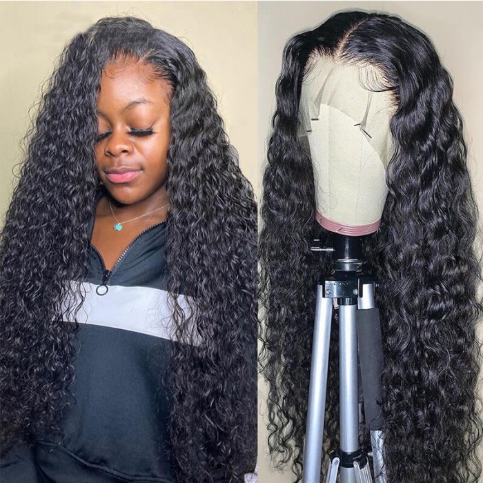 UNice Hair Hand-tied Lace Long Curly Wig 13*6 and 13*4 Lace Front Cap