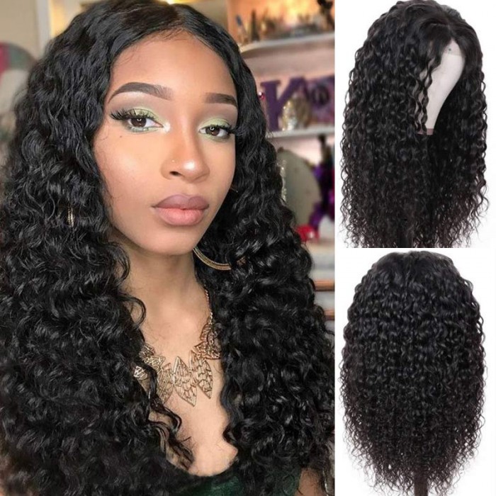 UNice 13x6 Lace Front Wigs Human Hair Water Wave Pre Plucked Frontal Wigs with Baby Hair