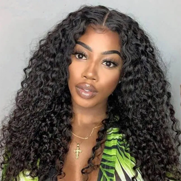 UNice Deep Wave No Leave Out V Part Wig Last Minute Style Super Natural Glueless Wig