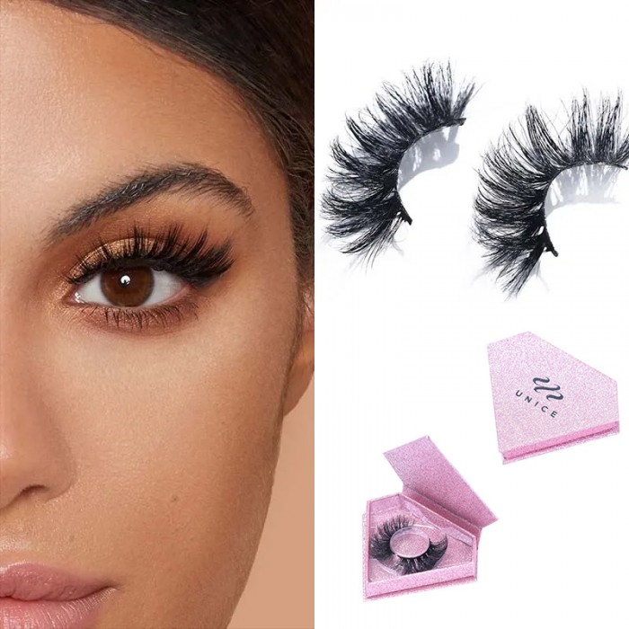 Bonus Buy 3D Mink Fur False Eyelashes Fake Lashes Women's Makeup Natural Soft Individual Long Hand-made 1 Pair