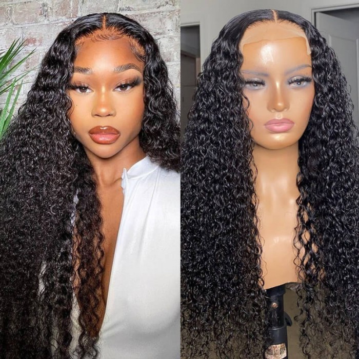 UNice HD Lace 5x5 Curly Closure Wig With Pre-Plucked Hairline And Natural-Looking Curls 