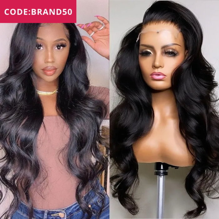 Unice Brand Day Sale 5x5 HD Lace Closure Pre-Plucked Virgin Hair Body Wave Wig Amazing Lace Melted Match All Skins