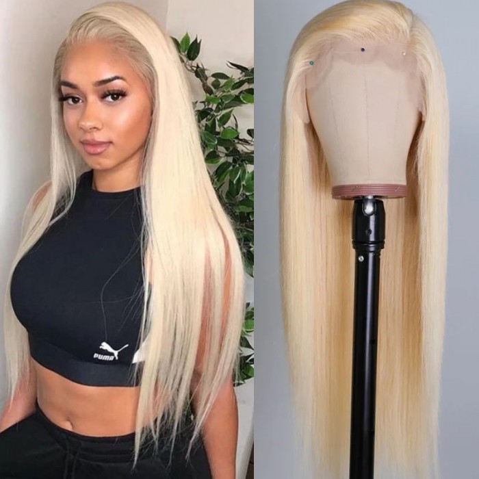 UNice 13x4 Lace Front Barbie Blonde Sliky Straight Human Hair Wig