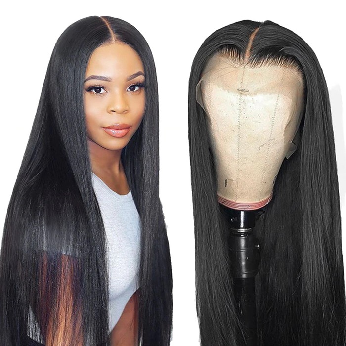UNice 13x6 Straight Lace Front Wigs Human Hair Human Hair Wig with Baby Hair