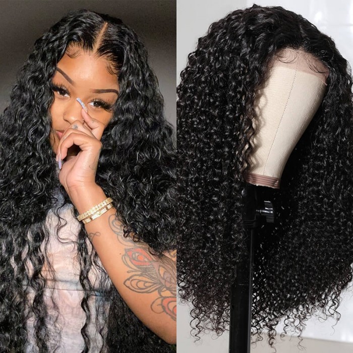 erry Curly Lace Closure Human Hair Wigs High Quality Hand Tied Lace Hair Part Line Natural Hair Line