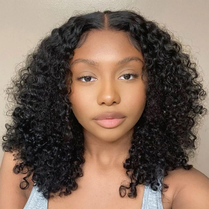 Friday Flash Sale Glueless Natural Bouncy Jerry Curls HD Melting Lace 5x5 Closure Wig