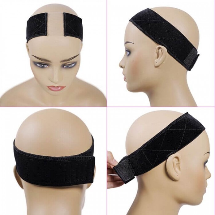 Free Gift Part Lace Wig Grip Flexible Wig Comfort Bands Velvet Non Slip Headband to Keep Wig Secured and Prevent Headaches
