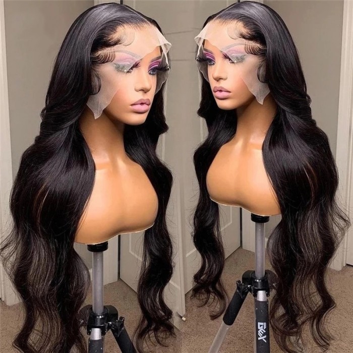  UNice Hair Long Body Wave Human Virgin Hair Lace Front Wig Pre Plucked With Baby Hair For Women Online For Sale