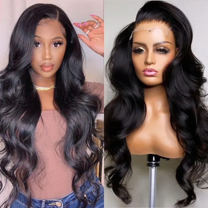 Express Today UNice Glueless Invisible HD Lace Pre Plucked Super Full Closure Body Wave Wigs Melted Match All Skin Color