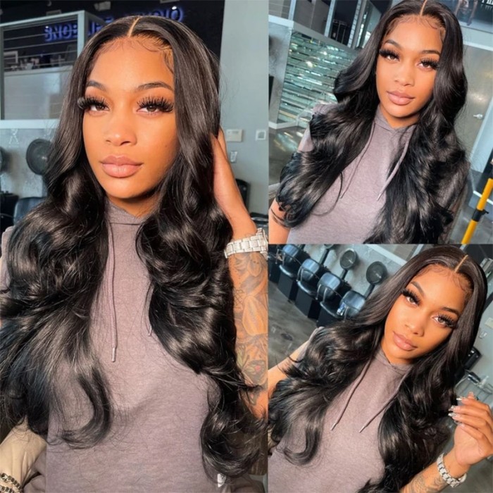 UNice Breathable Body Wave 4x4 Lace Closure Free Part Wigs 