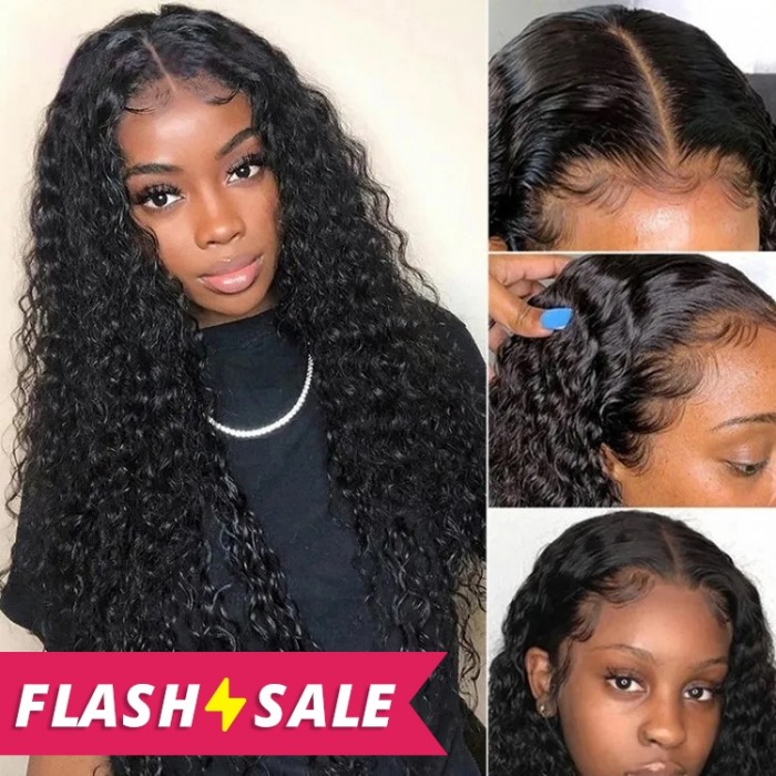 Flash Sale 18 Inch UNice Hair HD Transparent Lace Wig Jerry Curly 5x5 Closure Wig