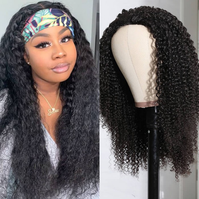 Unice Fashion Afro Kinky Curly Half Wigs For Black Women 150 Density Kinky Curly Half Wig For 