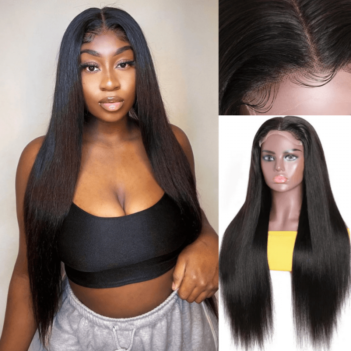UNice HD Lace Wig Transparent Lace Closure Straight