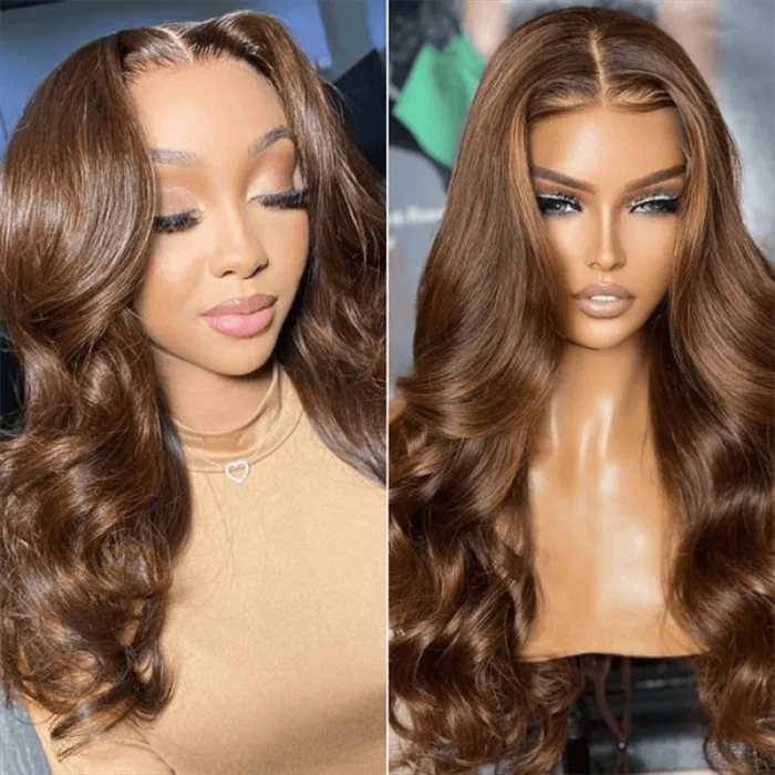 UNice 13x4 Lace Front Dark To Light Golden Blonde Ombre Loose Wave Wig