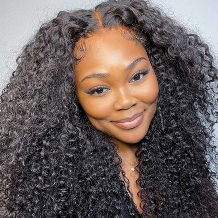 UNice Natural Afro Kinky Curly Glueless HD Lace Wig
