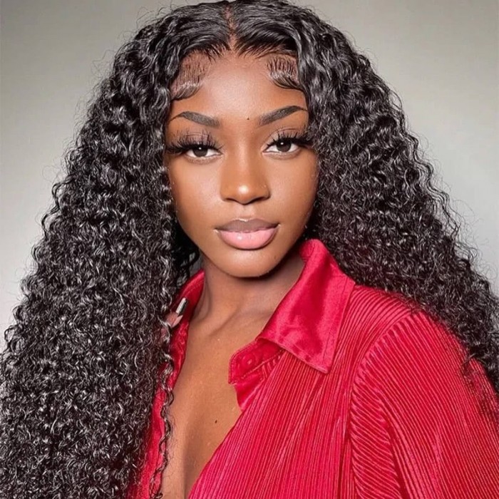 UNice HD Glueless Lace 5x5 Curly Closure Wig With Pre-Plucked Hairline And Natural-Looking Curls