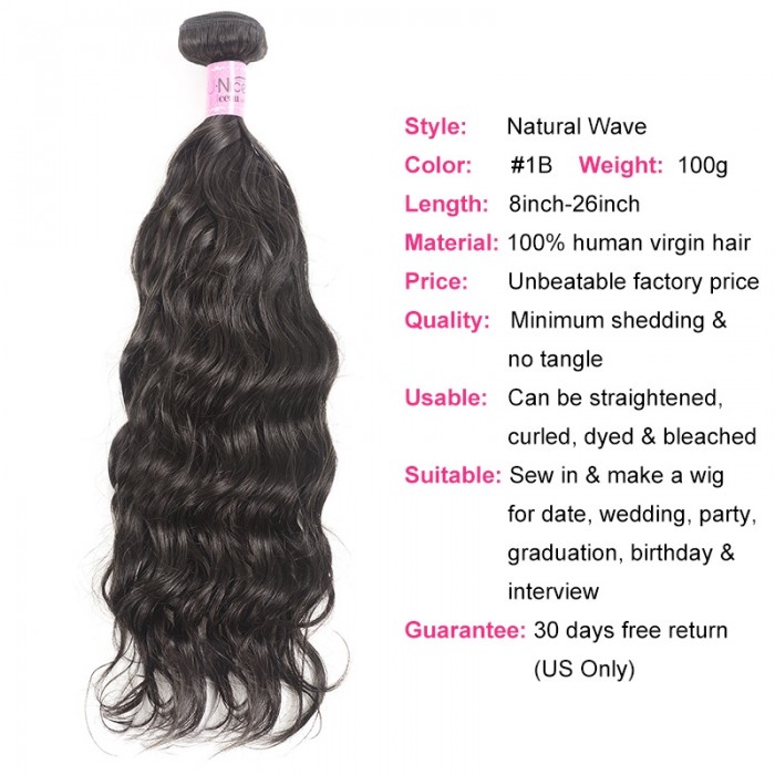 UNice Hair Icenu Series Virgin Natural Hair Weaving Cheap Human Hair 3 ...