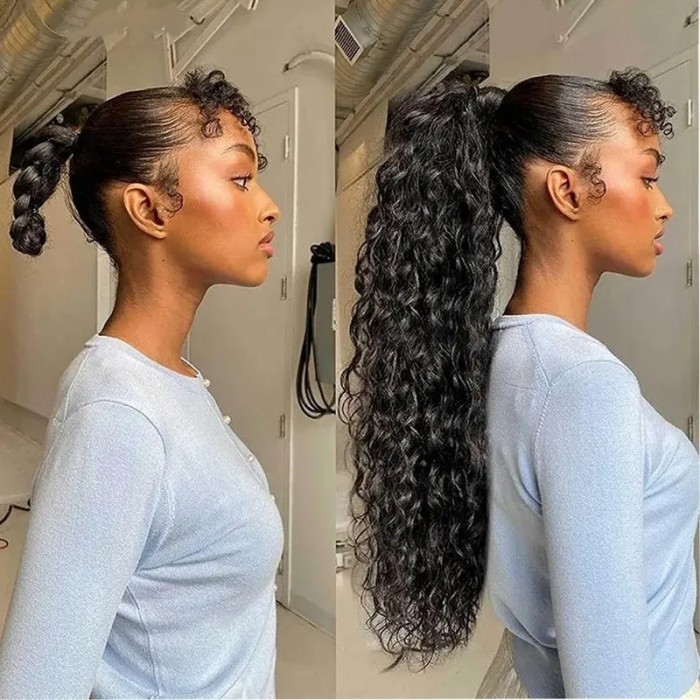 Cut To Free 18Inch Ponytail Extension Water Wave