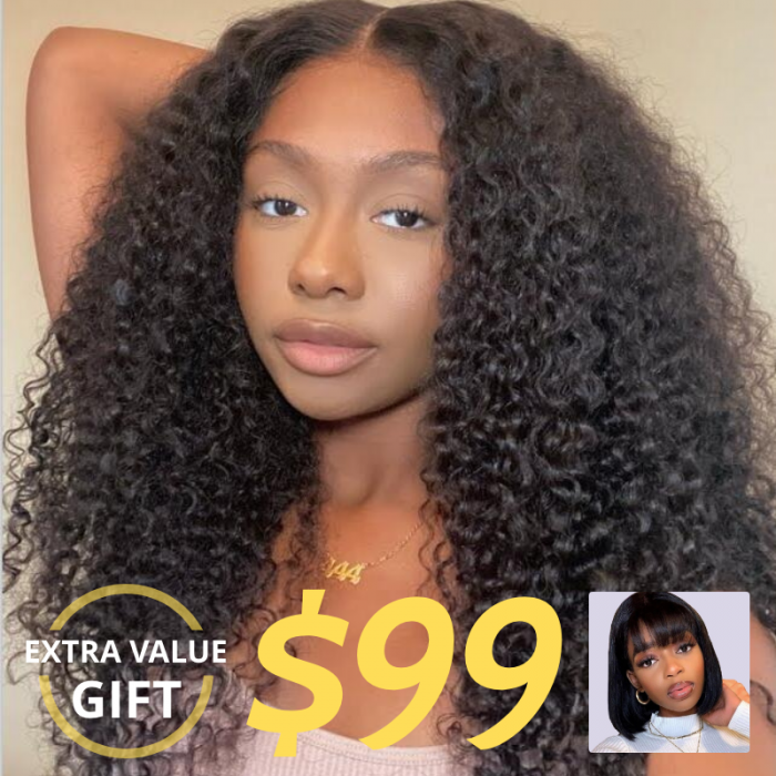 UNice Undetectable Invisible Lace Glueless Real Hd Lace Wig Curly Hair