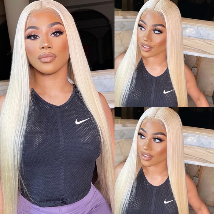 UNice Straight 613 Blonde 180% Density Transparent 360 Lace Wig