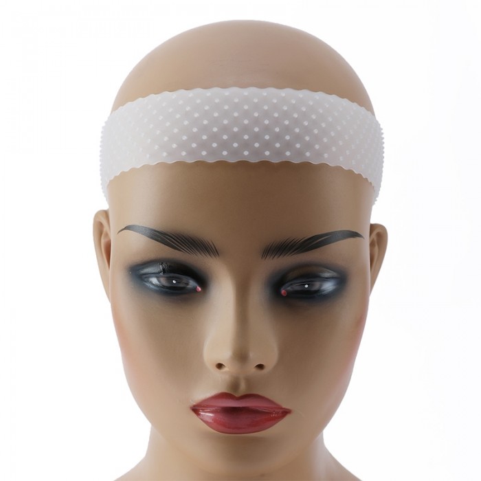 Transparent Silicone Natural Grip Headbands for Women Comfort Elastic Wig Grip Cap