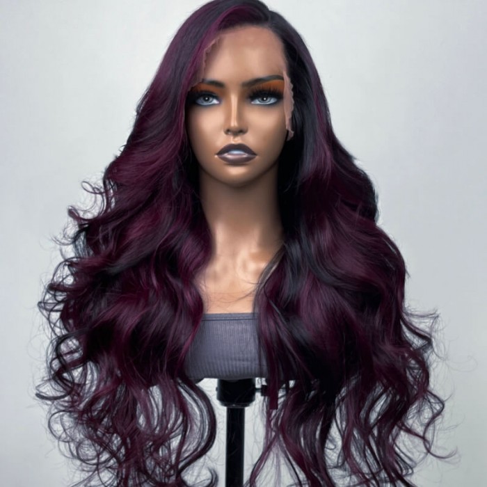 UNice-13x4-Lace-Front-Midnight-Dark-Purple-Ombre-Loose-Wave-Wig