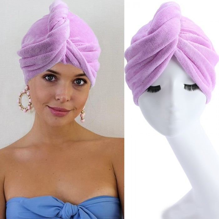 Free Gift Microfiber Hair Towel Wrap for Women 1 Pcs Super Absorbent Quick Dry Hair Turban for Drying Hair 