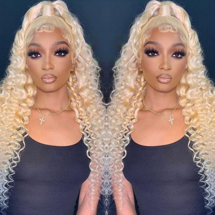 UNice 613 Blonde 13x4 Lace Front Deep Wave Wavy Wig