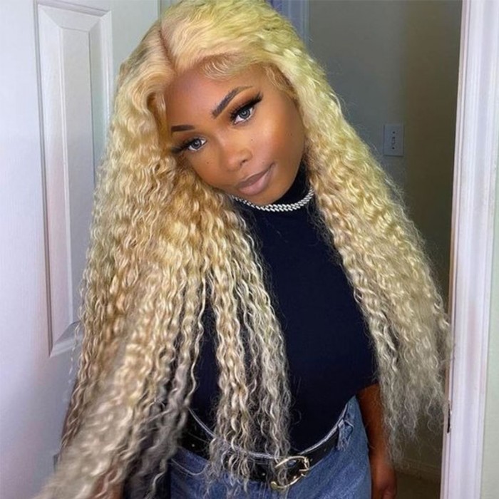 UNice Blonde Water Wave 13x4 Lace Front Wig With Natural Hairline Baby Hair