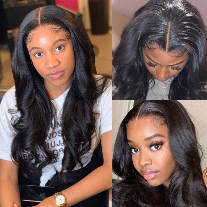 16 Inch Middle Part Wig Lace Part Wig