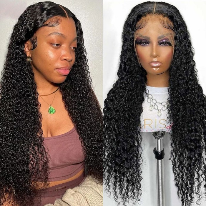 UNice Curly Middle Part Wigs T-shape Lace Front Wigs For Women Bettyou Series