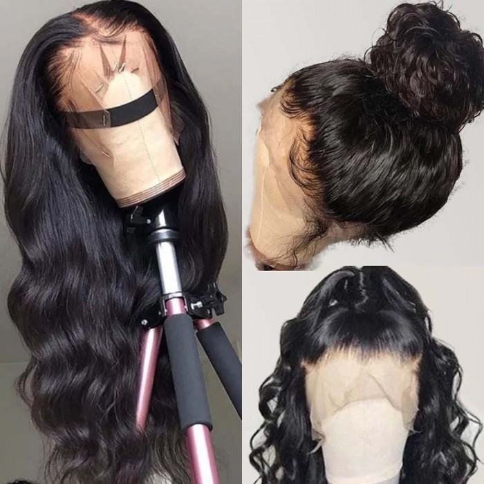 Body Wave Hair Realistic 180% Density 360 Lace Frontal Wig Perfect Summer Hair