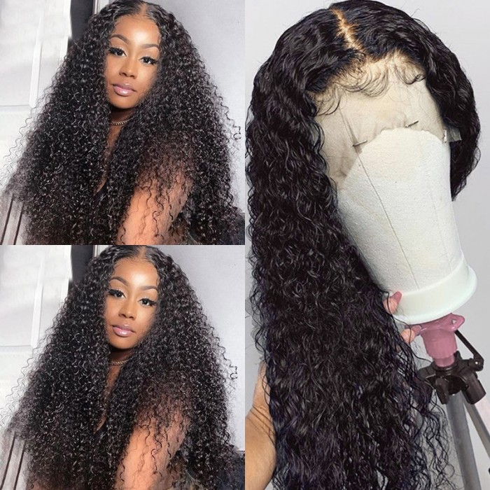UNice Hair Brazilian Natural Pre-plucked Long Curly Lace Front Wi