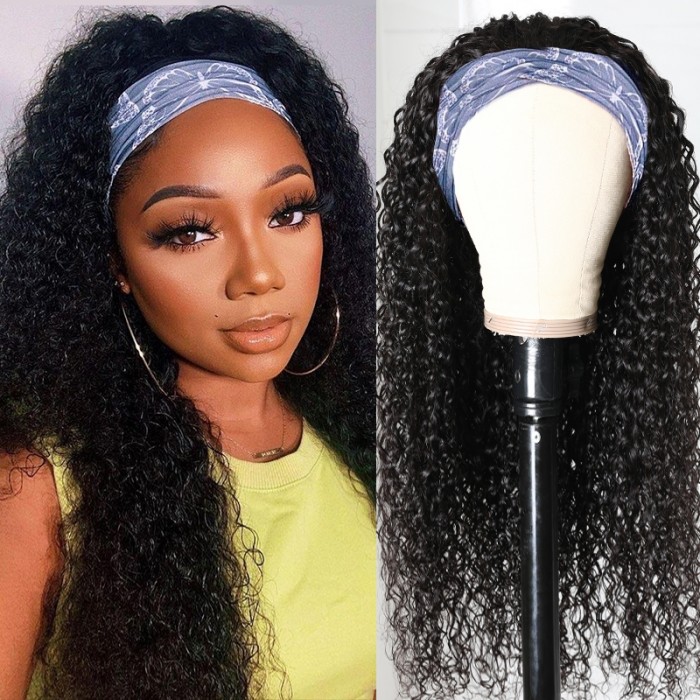 Unice Wear and Go Curly Headband Wig Brazilian Virgin Hair