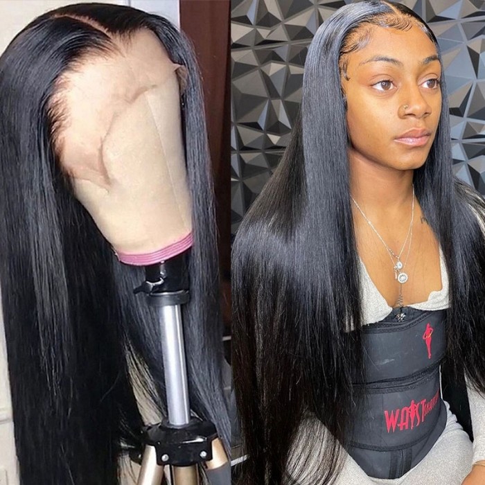 UNice Straight HD Lace Wigs 13x4 Lace Front Wigs Human Hair Wigs 150% Density Bettyou Series