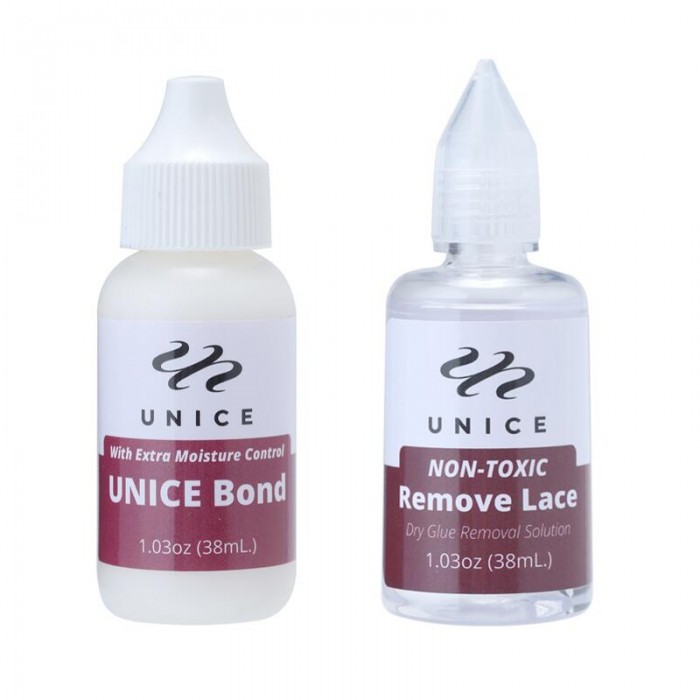 Unice Waterproof Lace Wig Bond Glue Hair Invisible Adhesive Glue and Remover For Lace Wig/Toupee/Hair Extension 1 Bottle 38ml