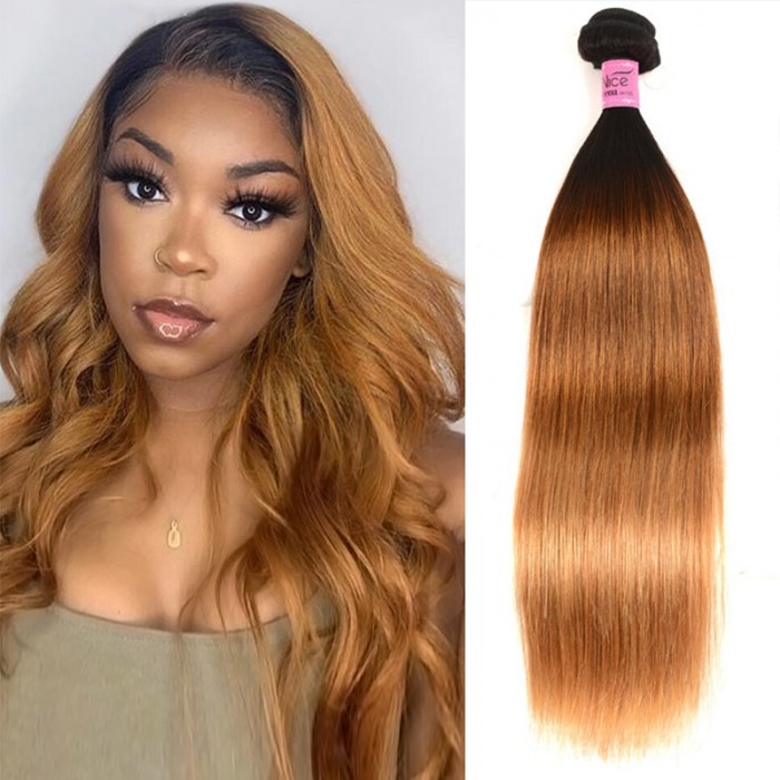 UNice 7A  Virgin Hair Ombre Straight Hair Extensions