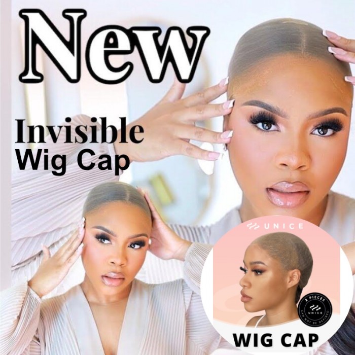 4 Pieces Wig Caps Invisible HD Wig Cap Super Soft and Breathable UNICE Innovation Series
