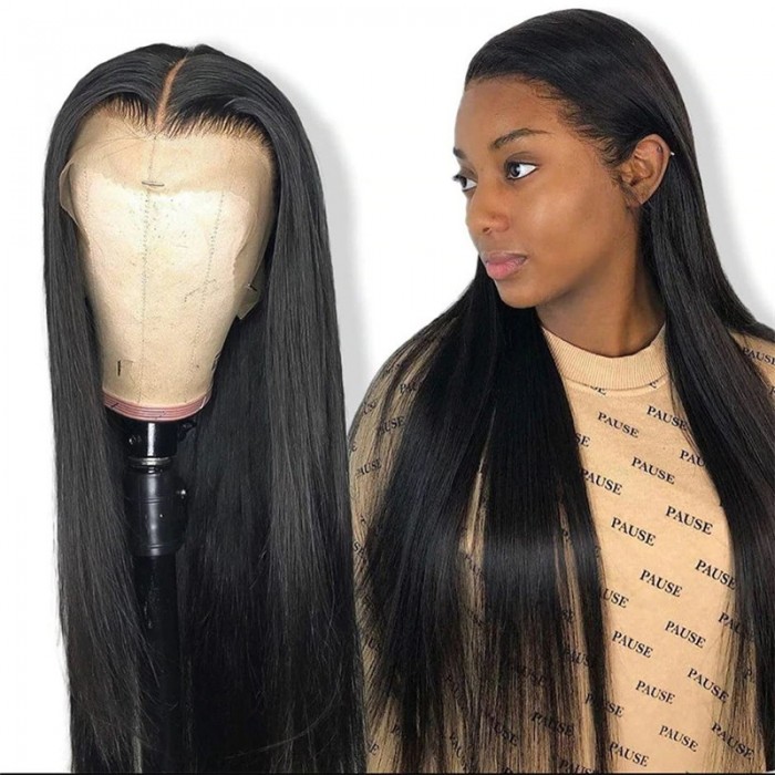 lace front wigs black hair