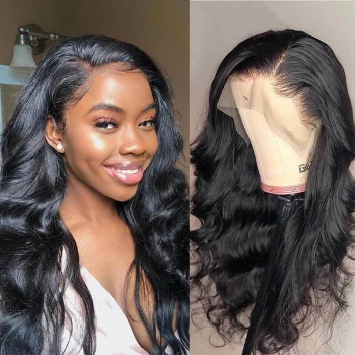 UNice Affordable Lace Front Wigs Body Wave Real Black Hair Wigs 13x4 Body  Wave Lace Front Wig 180% Density Pre-plucked Human Hair Wigs with Baby Hair  Natural Color Bettyou Series | UNice.com