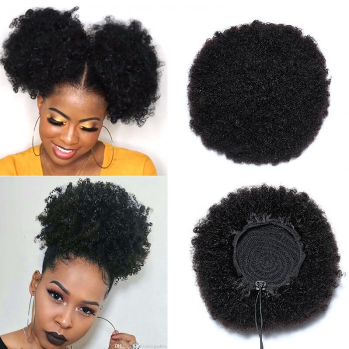 real hair afro wig