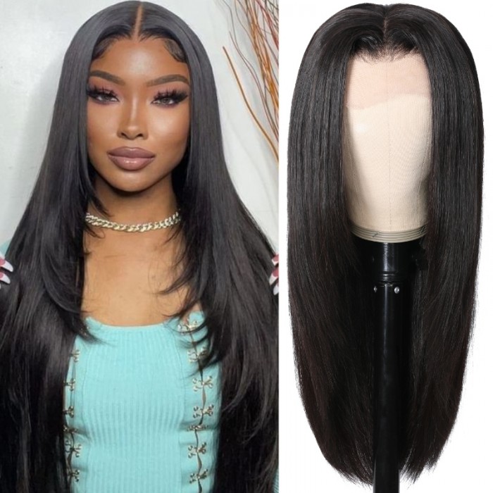 UNice Gorgeous Layered Hairstyles Natural Black Layer Straight Lace Front  Wig for 2022 