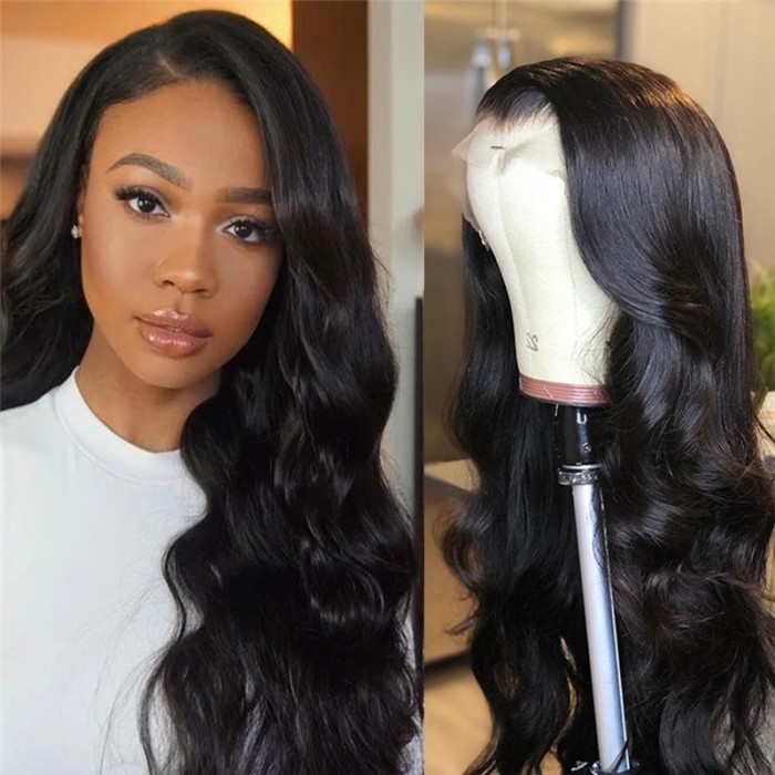 Unice Body Wave Fake Scalp Lace Cap Wigs With Bleached Knots