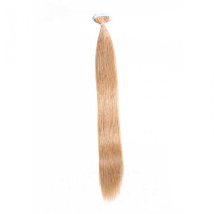 Unice 20pcs 50g Straight Tape In Hair Extensions 27 Strawberry