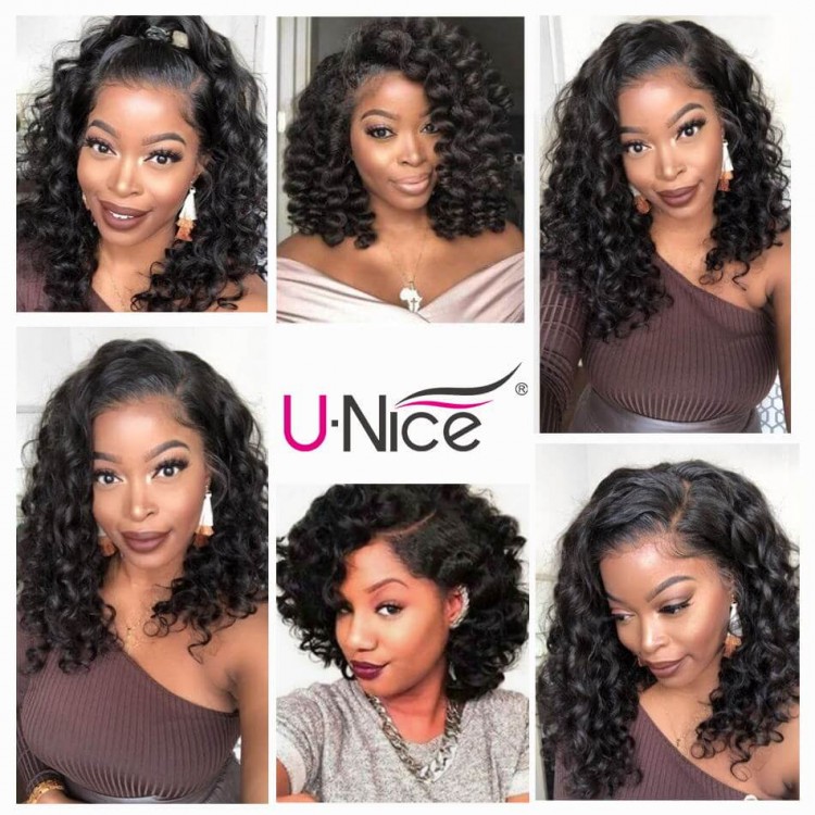 Amazon.com : Cloud Hair Aunty Funmi Hair Extensions 3Pcs With Lace Closure  4x4 Brazilian Virgin Hair Top Closure Pieces With Romance Curly 3Bundles  (14 16 18+12 inch closure) : Beauty & Personal Care