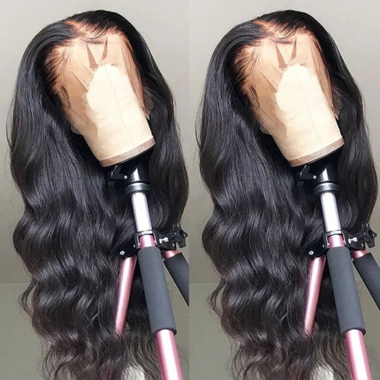 UNice Super Natural Body Wave 13x4 HD Lace Front Wigs Human Hair 200%  Density 