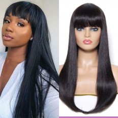 wigs with bangs for black women