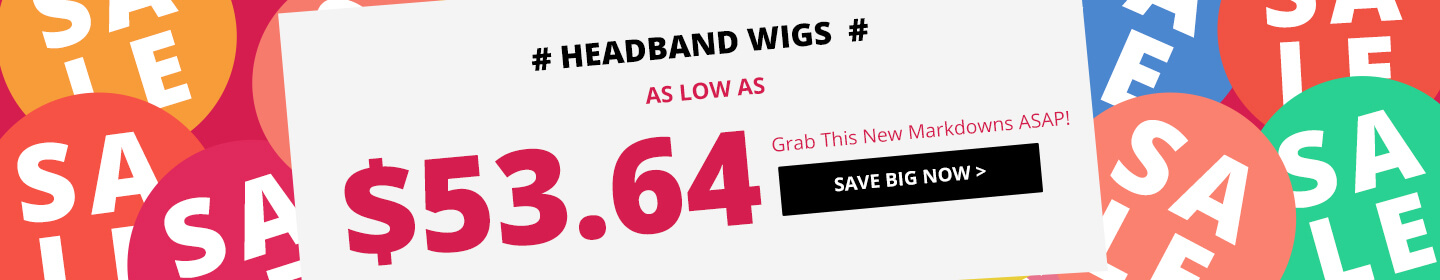 headband wigs flash deal